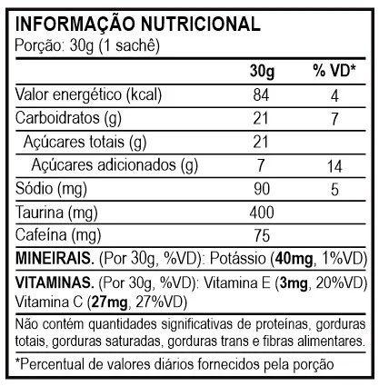 Imagem de GEL ENERGÉTICO ENERGY PRO GEL BLACK SUDRACT (Com Taurina e Cafeína) - ABACAXI COM HORTELÃ