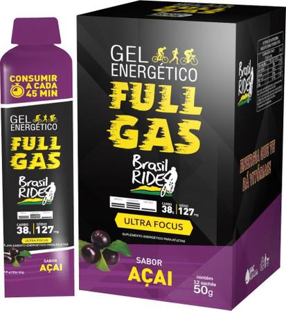 Gel Energético Full Gas Ultra Focus Açai Caixa Com 12 Sachês - Produtos  para Energia - Magazine Luiza