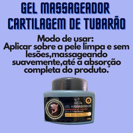 Imagem de Gel Massageador San Jully Cartilagem de Tubarão Pote 240g Kit Promocional 36 Unidades