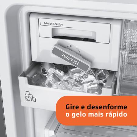 Imagem de Geladeira Brastemp Frost Free Duplex 500 litros cor Inox com Turbo Control - BRM57AK