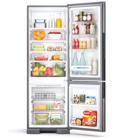 Imagem de Geladeira Consul Frost Free Duplex 397 litros Evox com freezer embaixo CRE44AK 110V 