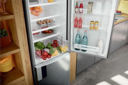 Imagem de Geladeira Consul Frost Free Duplex 397 litros Evox com freezer embaixo - CRE44BK