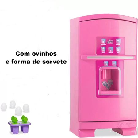 Imagem de Geladeira Cozinha Brinquedo Infantil Grande 50cm