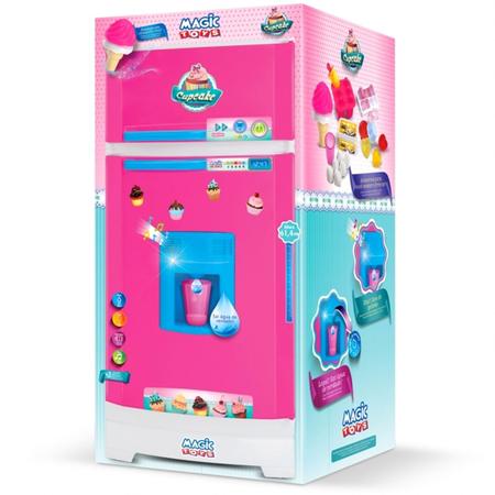 Imagem de Geladeira Cupcake Cozinha Infantil C/ Dispenser De Água - Magic Toys