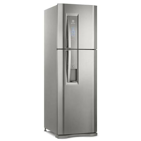 Imagem de Geladeira Electrolux Frost Free 400L Dispenser de Água Duplex Cor Inox (DW44S)