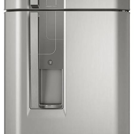 Imagem de Geladeira Electrolux Frost Free 400L Dispenser de Água Duplex Cor Inox (DW44S)