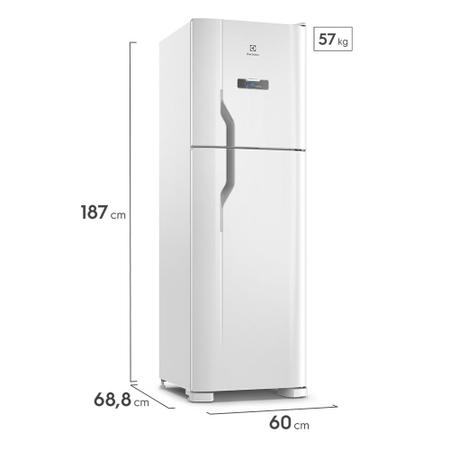 Imagem de Geladeira Electrolux Frost Free 400L Efficient Turbo Freezer Duplex Branca (DFN44)
