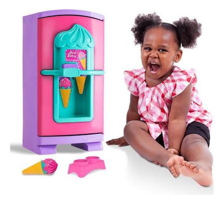 Brinquedo Infantil Geladeira Divertida Gela Sorvetinho Menina