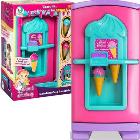 Geladeira Infantil Gela Sorvetinho Sweety Fantasy 50cm