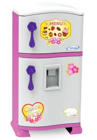 Imagem de Geladeira Infantil Refrigerador Pop Casinha Flor 4532 - Xalingo