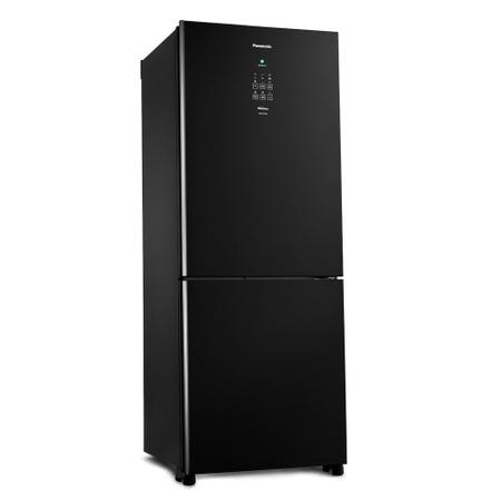 Imagem de Geladeira Panasonic Inverter Black Glass Frost Free 425 Litros Preto 110V NR-BB53GV3BA