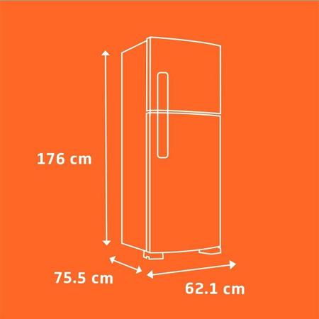 Imagem de Geladeira/Refrigerador Brastemp Duplex 375L BRM44HK  Frost Free, 2 Portas, Compartimento Extrafrio Fresh Zone, Inox
