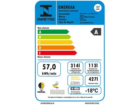 Imagem de Geladeira/Refrigerador Electrolux Frost Free Inox 