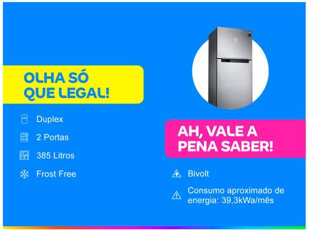 Imagem de Geladeira/Refrigerador Samsung Frost Free Inverter