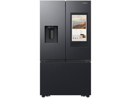 Imagem de Geladeira/Refrigerador Samsung Smart Frost Free Inox French Door Preto 564L com Dispenser de Água e Gelo RF27CG591