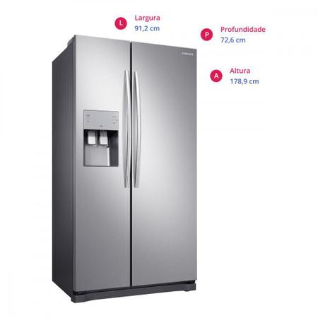 Imagem de Geladeira Samsung Frost Free Side By Side 2 Portas RS50N3413S8/AZ 501 Litros Look