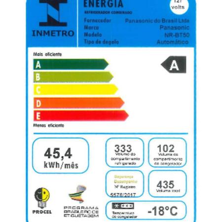 Imagem de GeladeiraRefrigerador Panasonic Frost Free 435 Litros BT50 - Branco