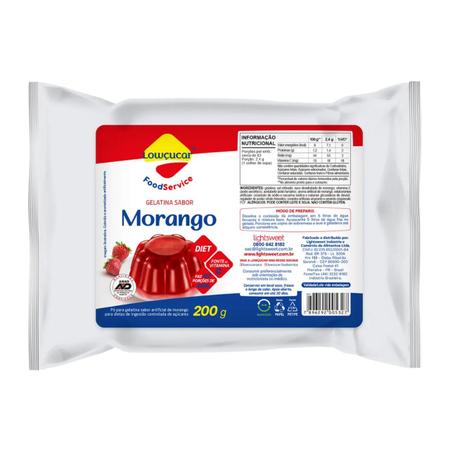 Imagem de Gelatina Zero Açúcar Morango 200g Lowçucar Food Service