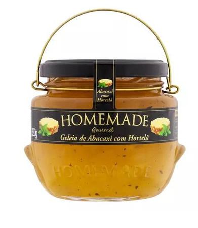 Imagem de Geleia abacaxi com hortelã homemade gourmet vidro 320g