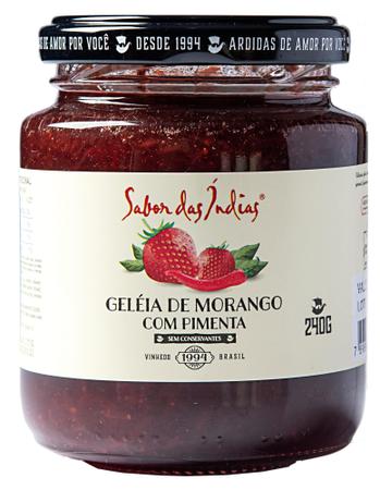 Geleia de Morangos com Pimenta 