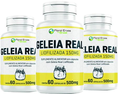 Imagem de Geleia Real Liofilizada 150 mg  360 cápsulas 500mg 6 x 60 cápsulas