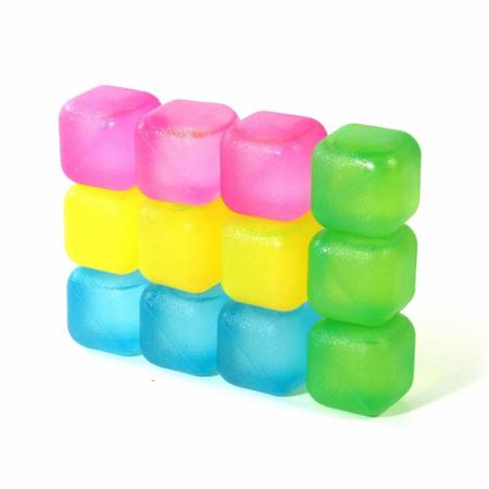 Imagem de Gelo Artificial Colorido Ice Cubes Colors - C/ 10pc