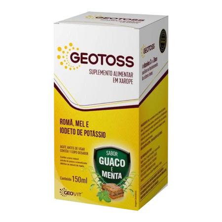 Geotoss xarope sabor guaco e menta com 150ml - A2f