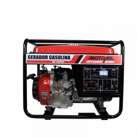 Imagem de Gerador a Gasolina 5000 Watts  4 Tempos Monofasico Mod. MG5000CL   Motomil