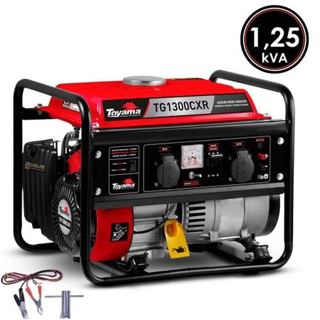 Imagem de Gerador A Gasolina Portatil Toyama Tg1300cxr 1,25kva Bivolt