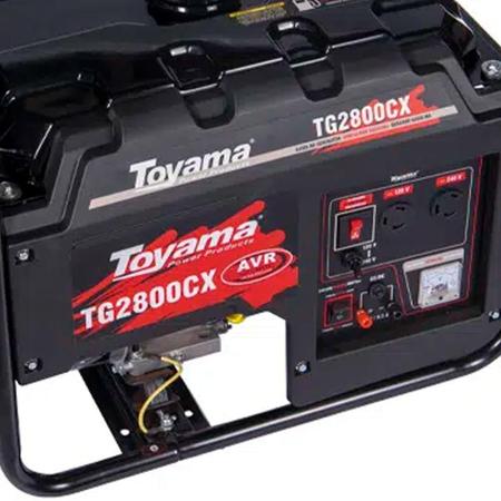 Gerador de Energia 2,5 KVA com AVR TG2800CX-XP TOYAMA Imagem de Gerador de Energia 2,5 KVA com AVR TG2800CX-XP TOYAMA