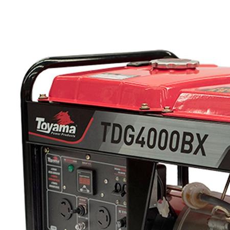 Imagem de Gerador de Energia à Diesel 3,3 KVA Bivolt Partida Manual TDG4000BX TOYAMA
