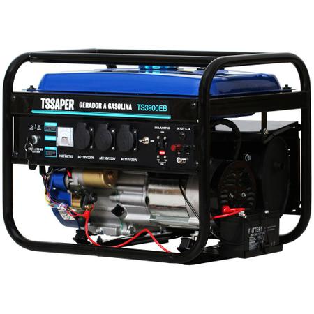 Imagem de Gerador de Energia a Gasolina 3,75kva 3000w partida elétrica Monofásico Tssaper TS3900B