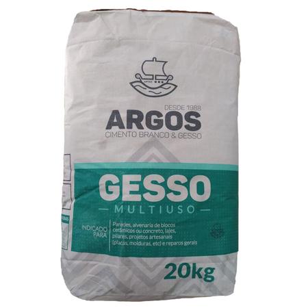 Imagem de Gesso Argos 20Kg Fundição e Revestimento