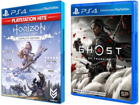 Ghost of Tsushima + Horizon Zero Dawn - Complete Edition Guerilla Games  para PS4 - Outros Games - Magazine Luiza