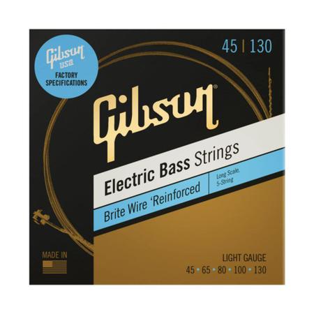 Imagem de Gibson Cordas para Baixo 045.130 Brite Wire 5 String Long Scale  SBG5 LSL