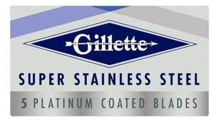 Imagem de Gillette Platinum Duplo Fio Aço Inoxidavel Cartela Com 20un
