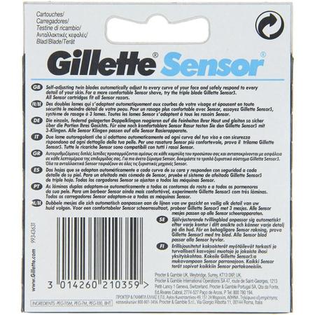 Imagem de Gillette Sensor Recargas De Lâmina De Barbear - 10 Unidades