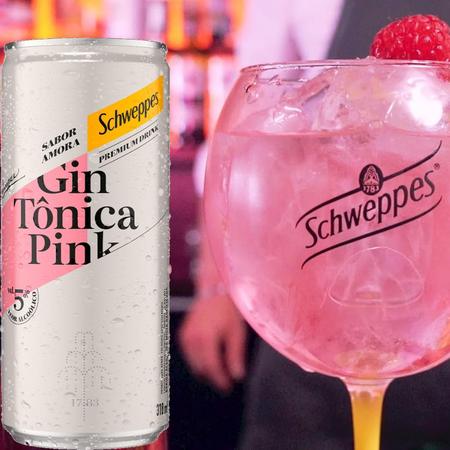 Imagem de Gin Tônica Pink Schweppes Lata 310Ml (12 Latas)