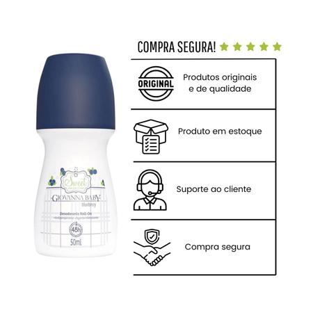 Imagem de Giovanna baby desodorante roll on blueberry 50 ml