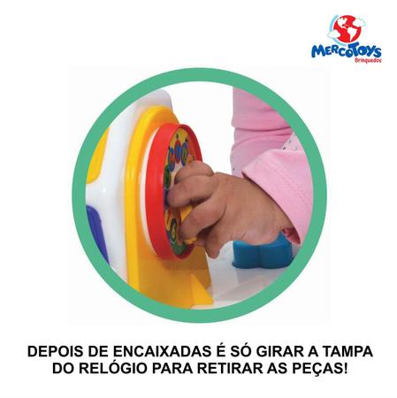 Imagem de Girababy Brinquedo Educativo Blocos Encaixe Didático Colorido Kit 18 Peças Coordenação Motora Lógico