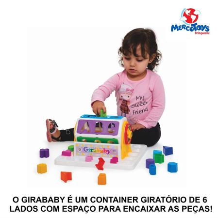 Imagem de Girababy Brinquedo Educativo Blocos Encaixe Didático Colorido Kit 18 Peças Coordenação Motora Lógico