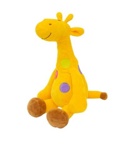 Imagem de Girafa Amarela Pintas Coloridas 29Cm - Pelúcia