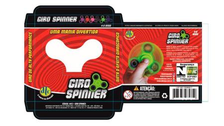 Imagem de Giro Spinner - Fidget Hand Spinner - Dtc - Preto