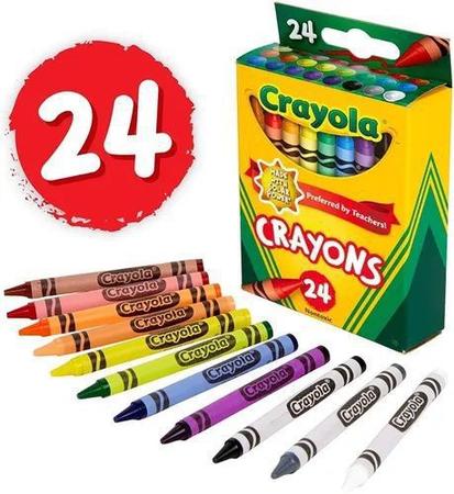 Giz de cera 24 cores crayola