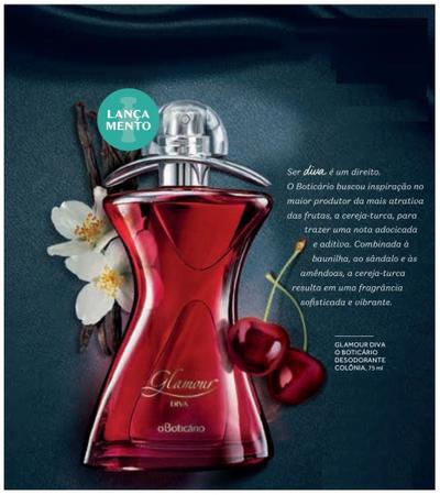 Perfume Glamour Diva Colônia O Boticário 75ml
