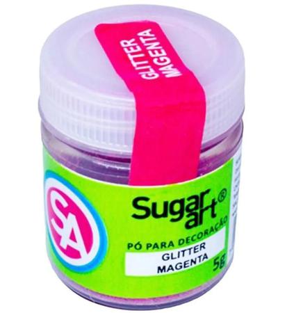 Imagem de Glitter Para Decoração 5G - Magenta Sugar Art