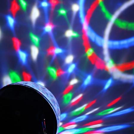 Iluminação Dj Bola Maluca Rgb Jogo De Luz Led Festa Strobo