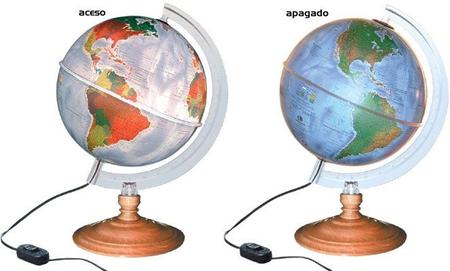 Imagem de Globo Terrestre Físico e Político Libreria 21cm 220v Base Plástico Iluminado Star