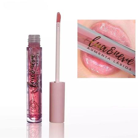 Imagem de Gloss Labial Aumenta Volume Labios Bocao Lua E Neve Rosa