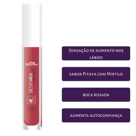 Imagem de Gloss labial Destemidas Pitaya com Mirtilo aumenta lábios